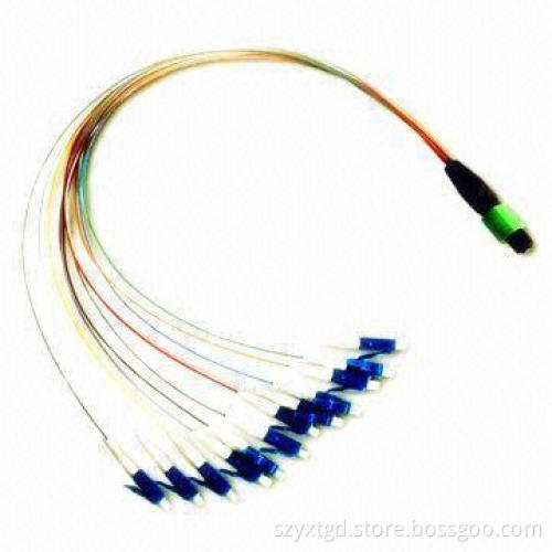 Fiber Optic Patch Cord with 4, 8, 12, 24 Fiber in Single Connector for Optical CATV, MPO-LC